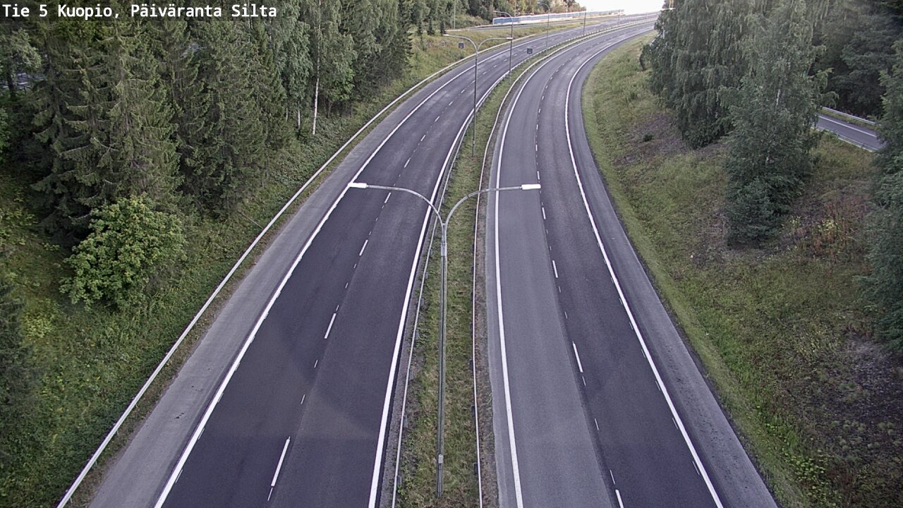 Weather Camera Image Road 5 Kuopio, Päiväranta silta, Kuopio, Pohjois-Savo
