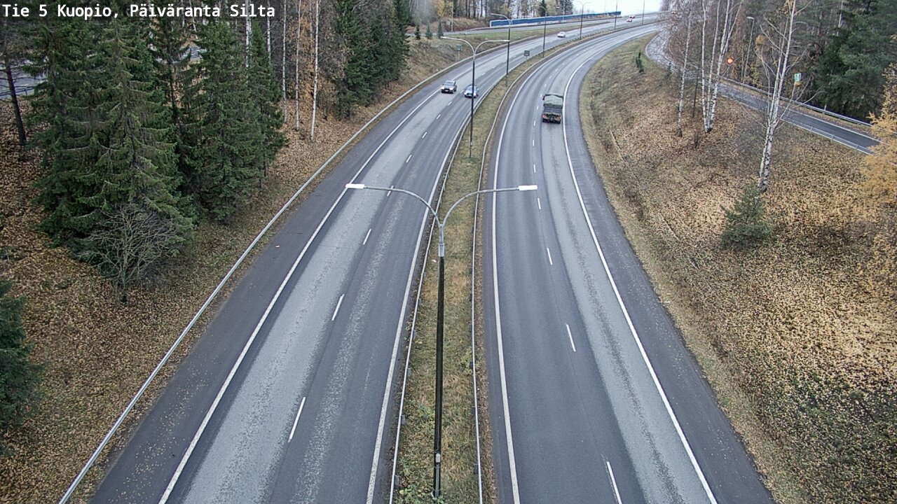 Weather Camera Image Väg 5 Kuopio, Päiväranta silta, Kuopio, Pohjois-Savo