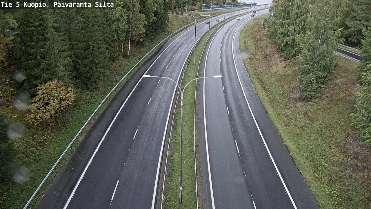 Weather Camera Image Road 5 Kuopio, Päiväranta silta, Kuopio, Pohjois-Savo