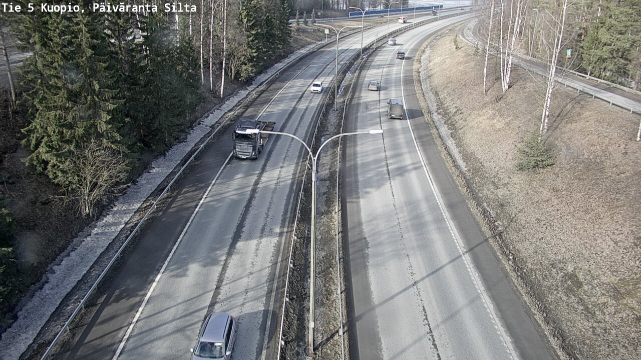 Kelikamerat Kuva Tie 5 Kuopio, Päiväranta silta, Kuopio, Pohjois-Savo