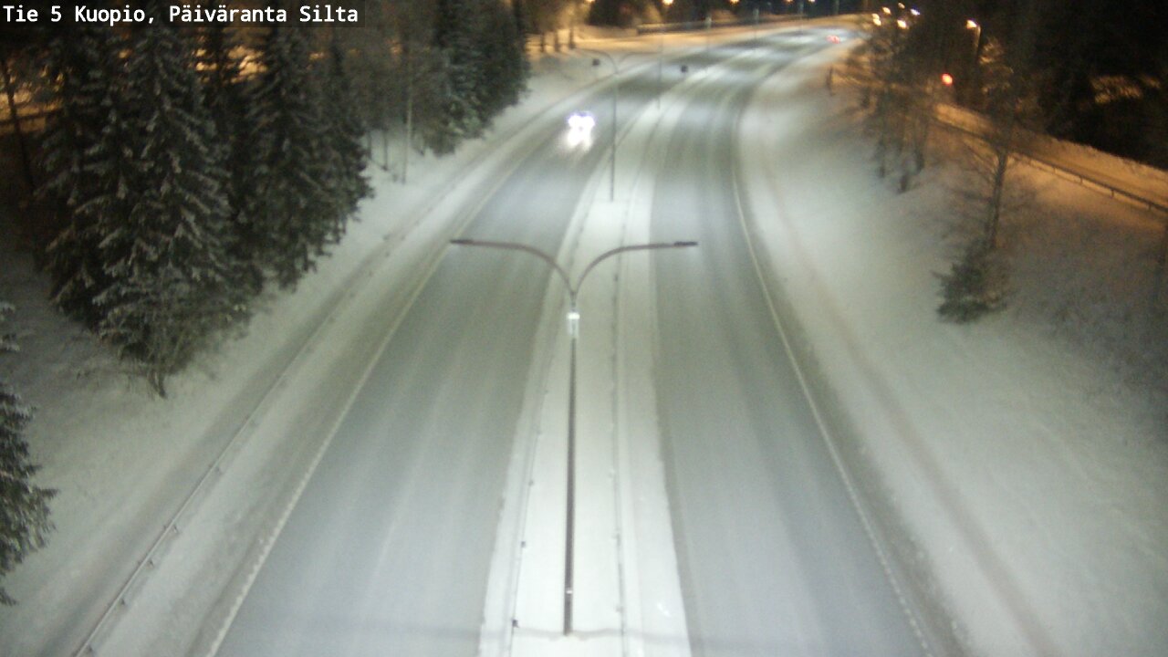 Weather Camera Image Road 5 Kuopio, Päiväranta silta, Kuopio, Pohjois-Savo