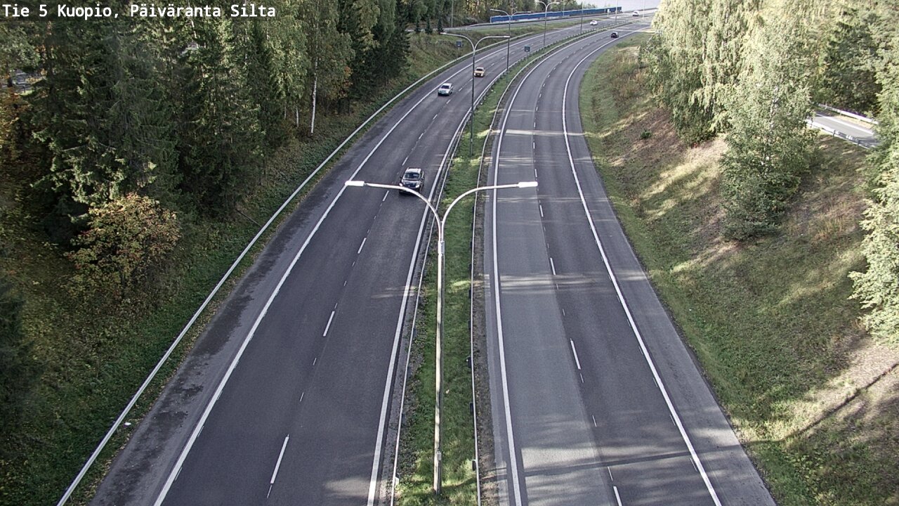Weather Camera Image Väg 5 Kuopio, Päiväranta silta, Kuopio, Pohjois-Savo