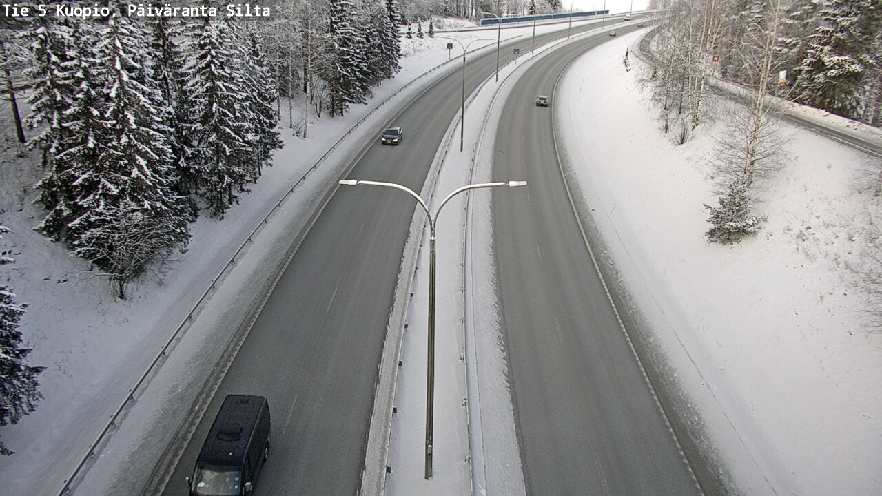 Weather Camera Image Väg 5 Kuopio, Päiväranta silta, Kuopio, Pohjois-Savo