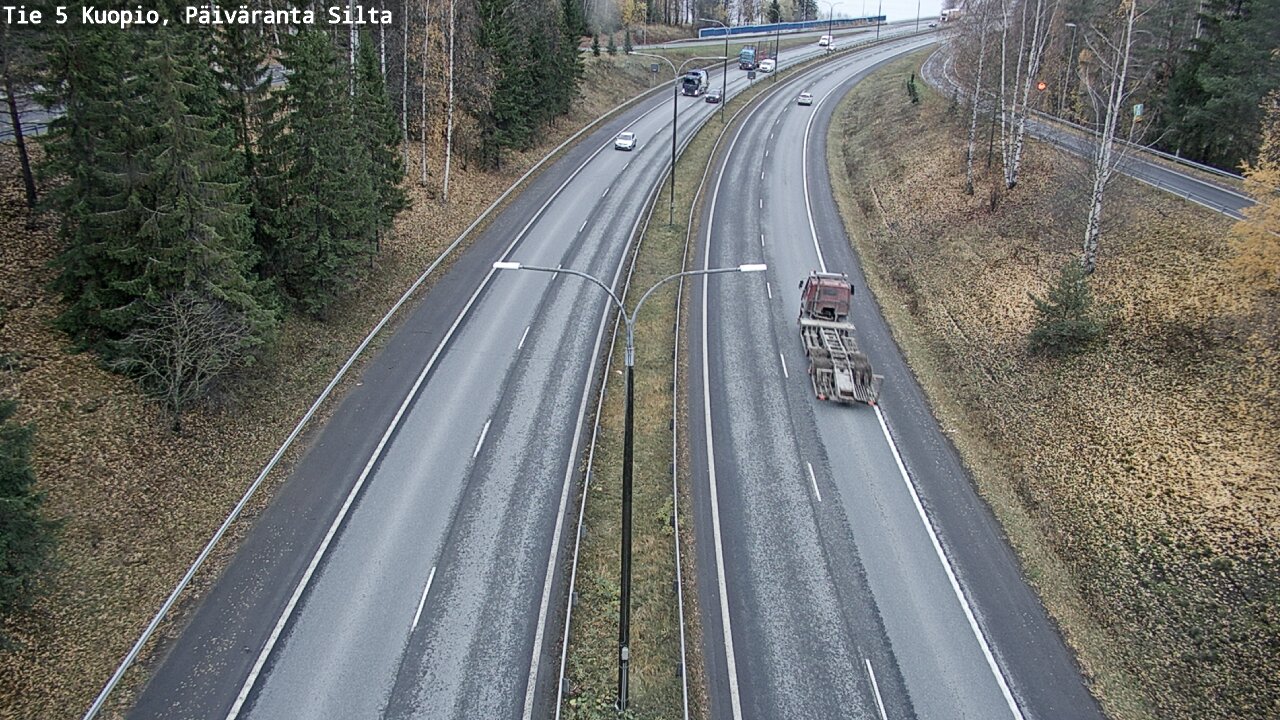 Weather Camera Image Väg 5 Kuopio, Päiväranta silta, Kuopio, Pohjois-Savo