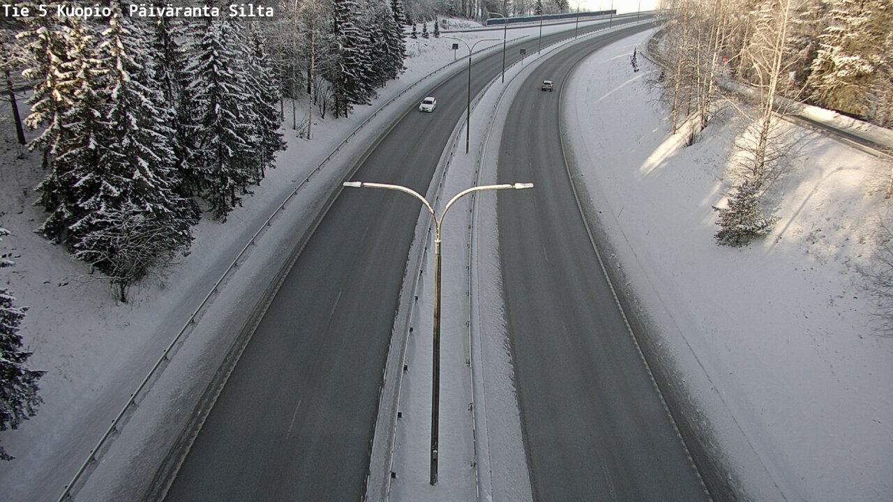 Weather Camera Image Väg 5 Kuopio, Päiväranta silta, Kuopio, Pohjois-Savo