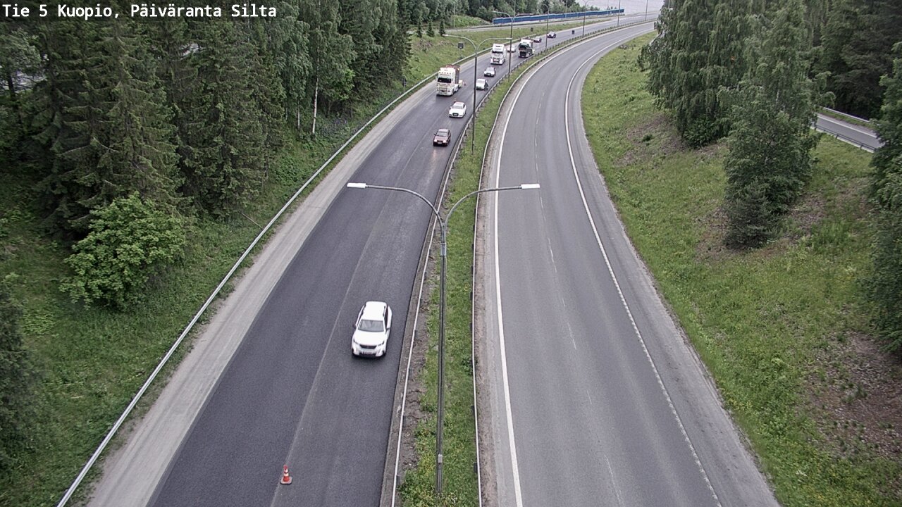 Kelikamerat Kuva Tie 5 Kuopio, Päiväranta silta, Kuopio, Pohjois-Savo