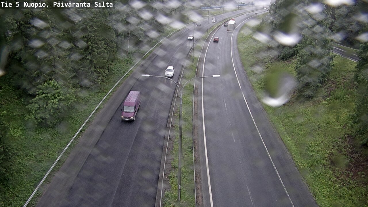 Weather Camera Image Väg 5 Kuopio, Päiväranta silta, Kuopio, Pohjois-Savo