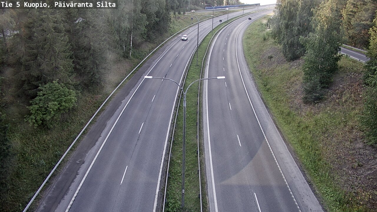 Weather Camera Image Väg 5 Kuopio, Päiväranta silta, Kuopio, Pohjois-Savo