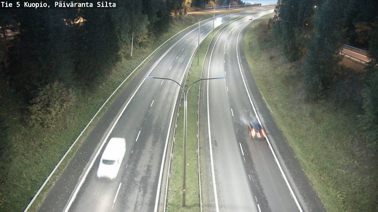 Weather Camera Image Road 5 Kuopio, Päiväranta silta, Kuopio, Pohjois-Savo
