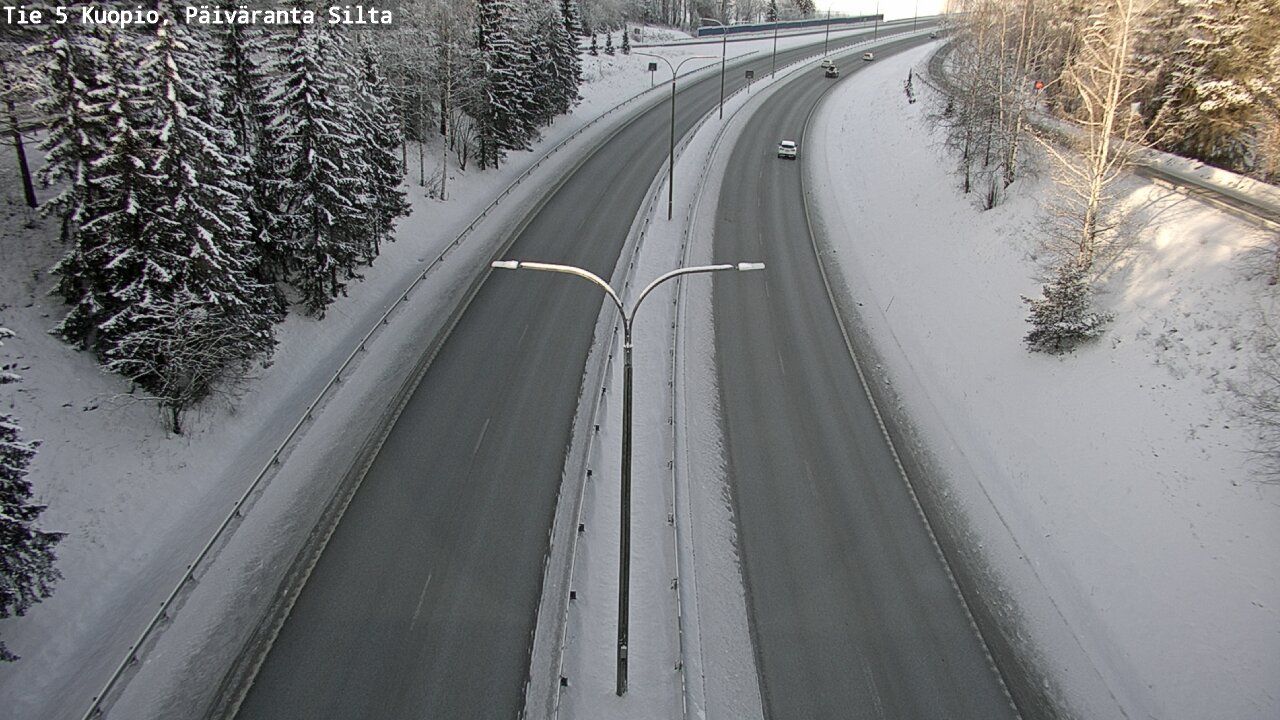 Weather Camera Image Väg 5 Kuopio, Päiväranta silta, Kuopio, Pohjois-Savo