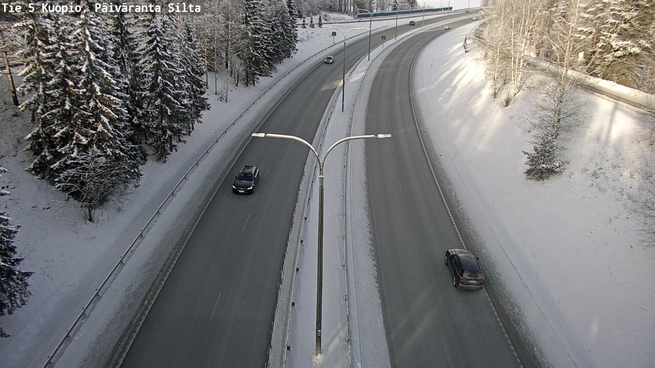 Weather Camera Image Väg 5 Kuopio, Päiväranta silta, Kuopio, Pohjois-Savo