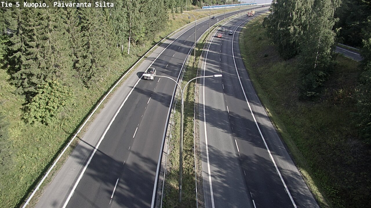 Weather Camera Image Road 5 Kuopio, Päiväranta silta, Kuopio, Pohjois-Savo