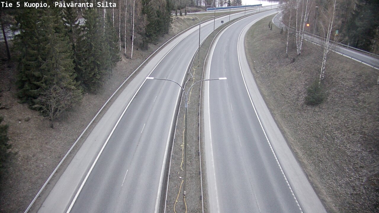 Weather Camera Image Väg 5 Kuopio, Päiväranta silta, Kuopio, Pohjois-Savo