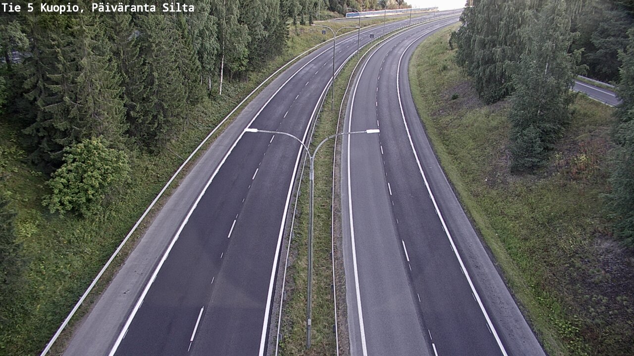 Weather Camera Image Road 5 Kuopio, Päiväranta silta, Kuopio, Pohjois-Savo