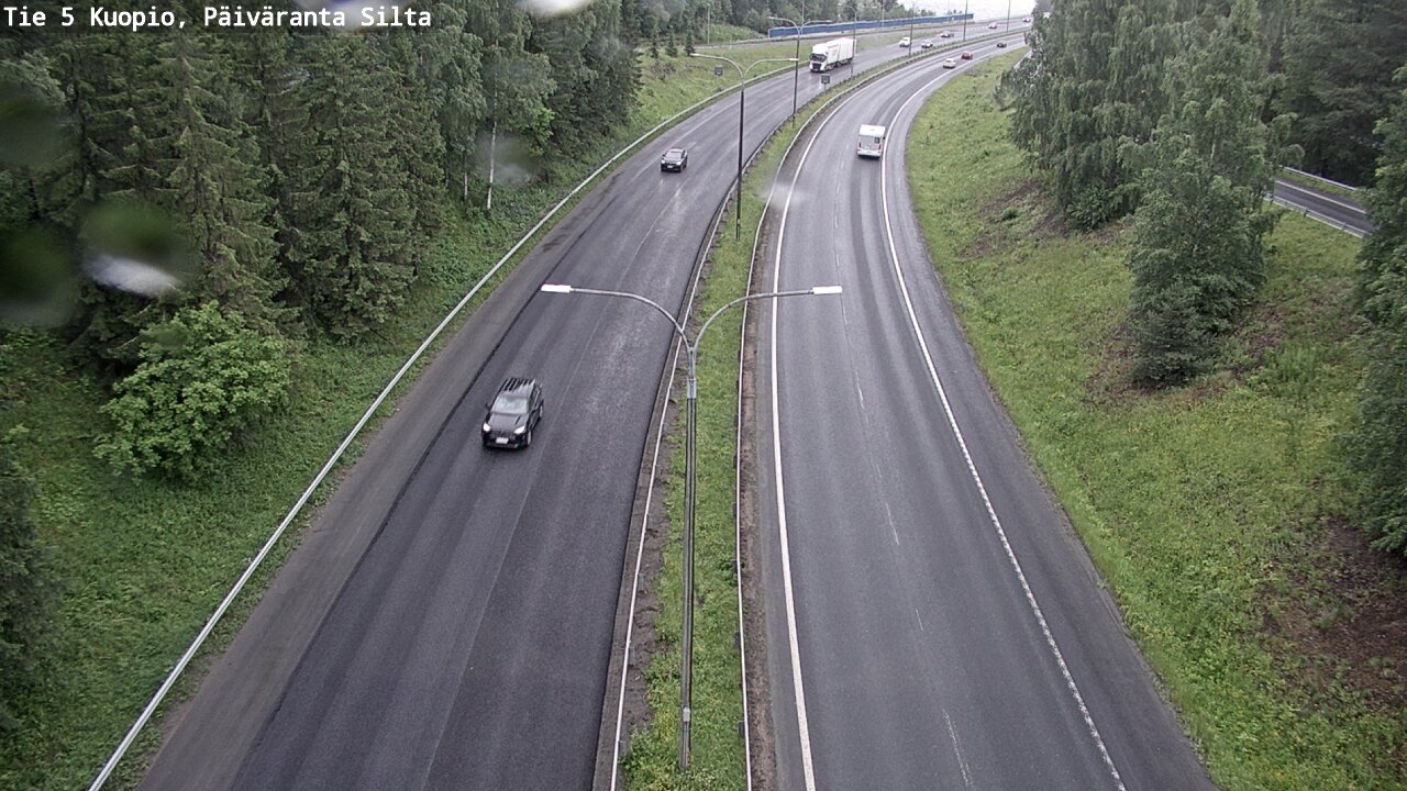 Weather Camera Image Väg 5 Kuopio, Päiväranta silta, Kuopio, Pohjois-Savo