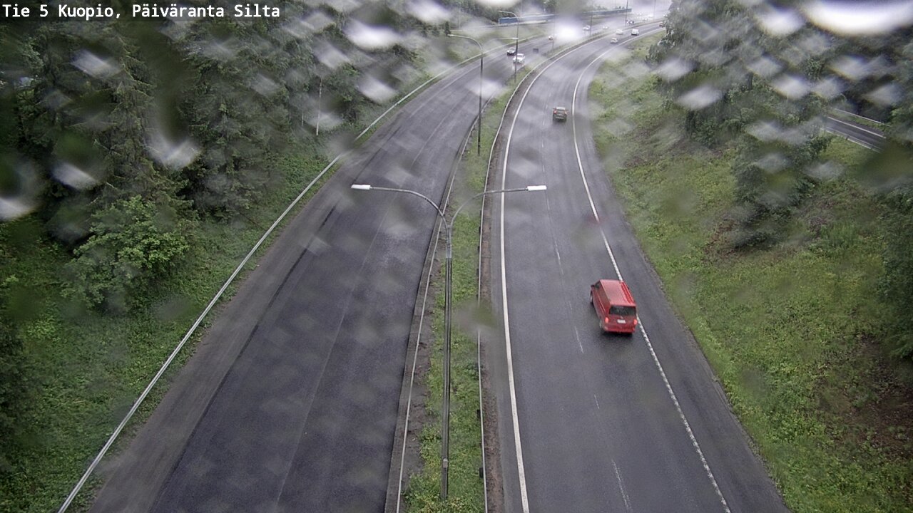 Weather Camera Image Väg 5 Kuopio, Päiväranta silta, Kuopio, Pohjois-Savo