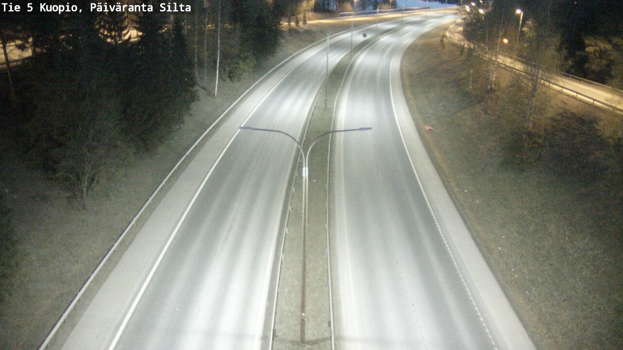 Weather Camera Image Road 5 Kuopio, Päiväranta silta, Kuopio, Pohjois-Savo