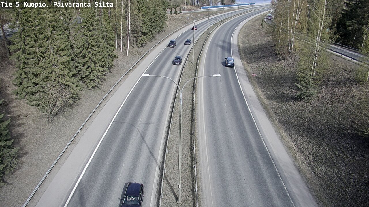 Kelikamerat Kuva Tie 5 Kuopio, Päiväranta silta, Kuopio, Pohjois-Savo