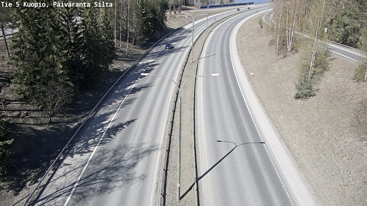 Weather Camera Image Road 5 Kuopio, Päiväranta silta, Kuopio, Pohjois-Savo