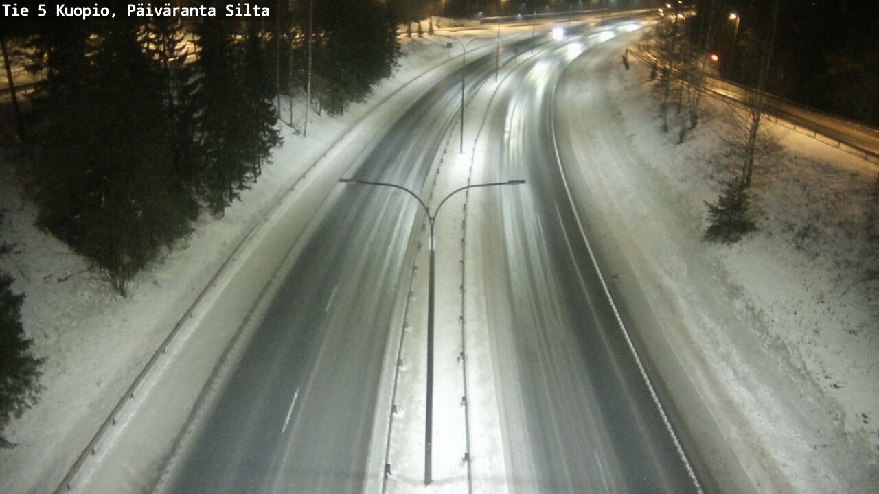 Weather Camera Image Road 5 Kuopio, Päiväranta silta, Kuopio, Pohjois-Savo