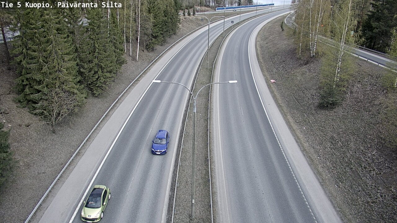 Kelikamerat Kuva Tie 5 Kuopio, Päiväranta silta, Kuopio, Pohjois-Savo