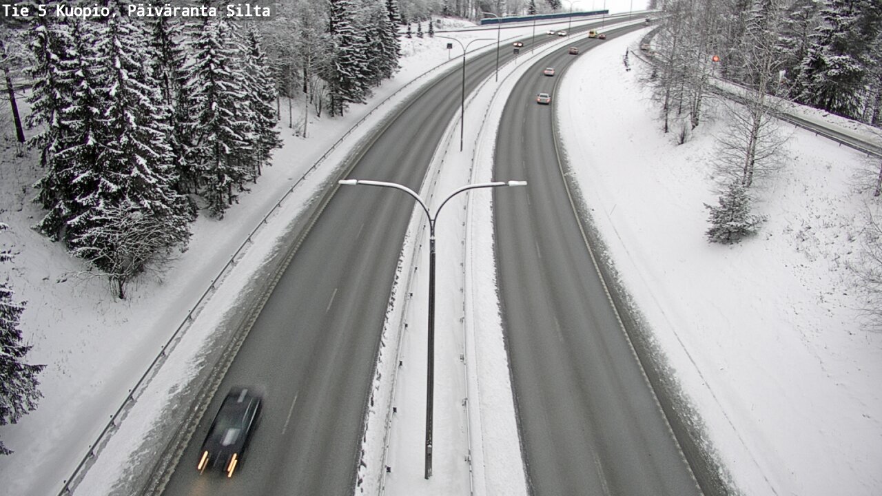 Kelikamerat Kuva Tie 5 Kuopio, Päiväranta silta, Kuopio, Pohjois-Savo