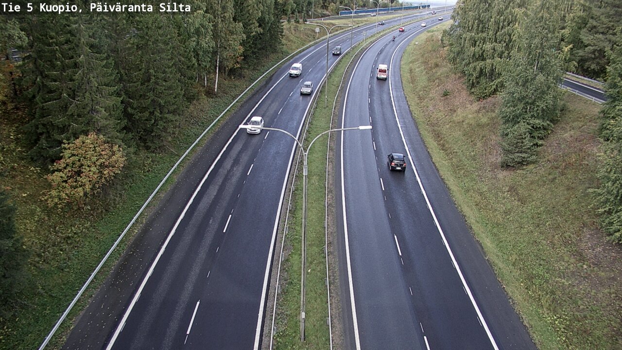 Weather Camera Image Road 5 Kuopio, Päiväranta silta, Kuopio, Pohjois-Savo