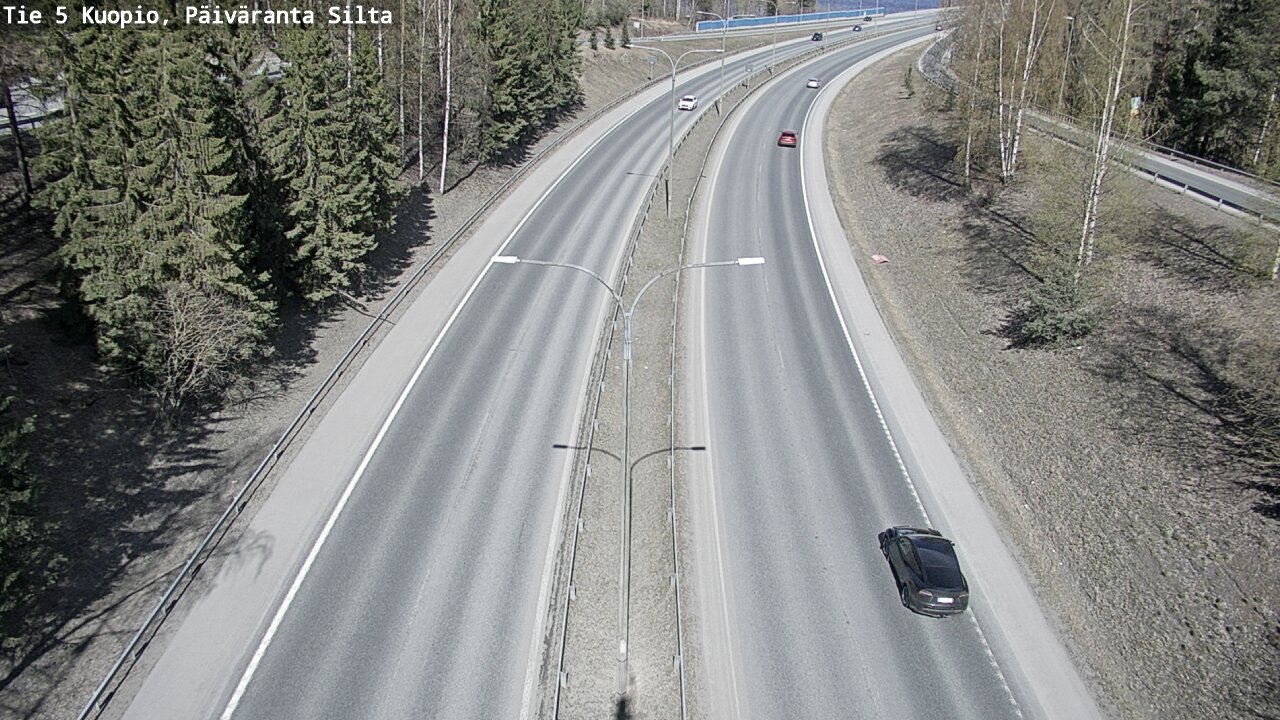 Weather Camera Image Road 5 Kuopio, Päiväranta silta, Kuopio, Pohjois-Savo