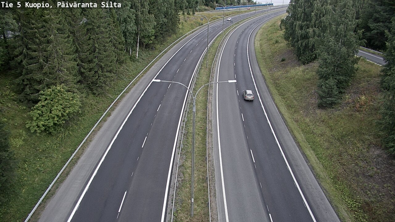 Weather Camera Image Road 5 Kuopio, Päiväranta silta, Kuopio, Pohjois-Savo