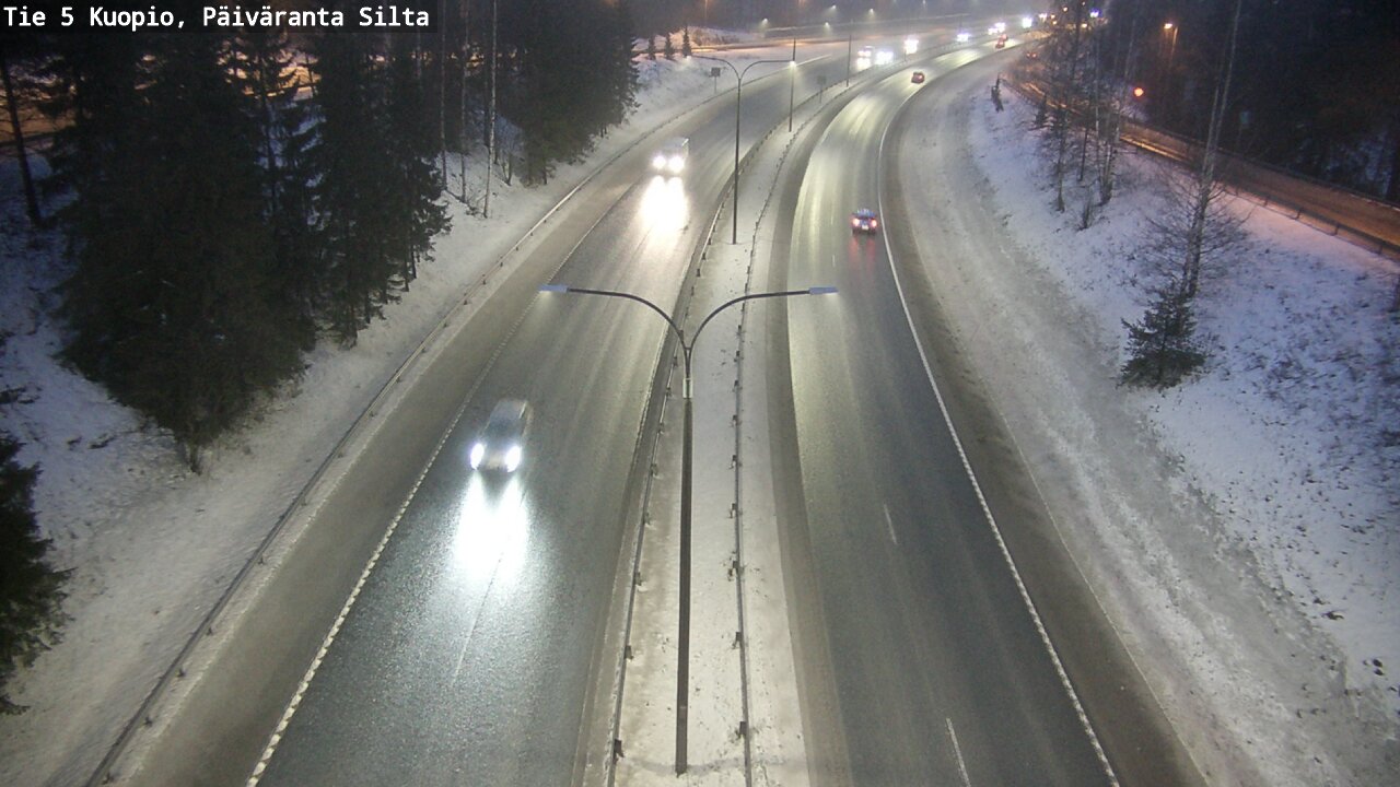 Weather Camera Image Road 5 Kuopio, Päiväranta silta, Kuopio, Pohjois-Savo
