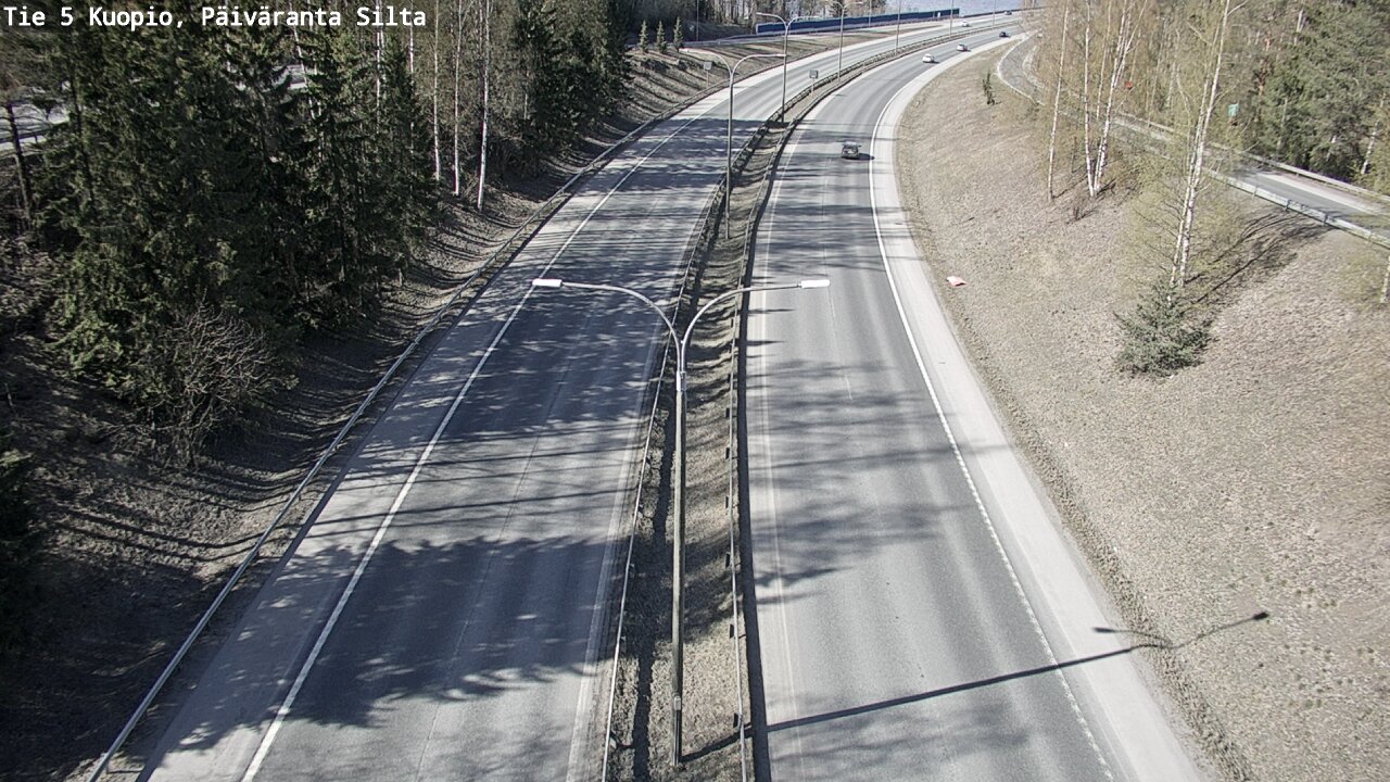 Weather Camera Image Road 5 Kuopio, Päiväranta silta, Kuopio, Pohjois-Savo