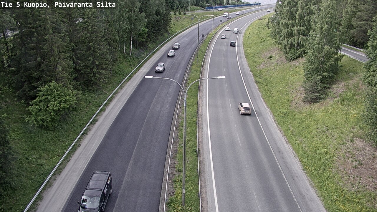 Kelikamerat Kuva Tie 5 Kuopio, Päiväranta silta, Kuopio, Pohjois-Savo