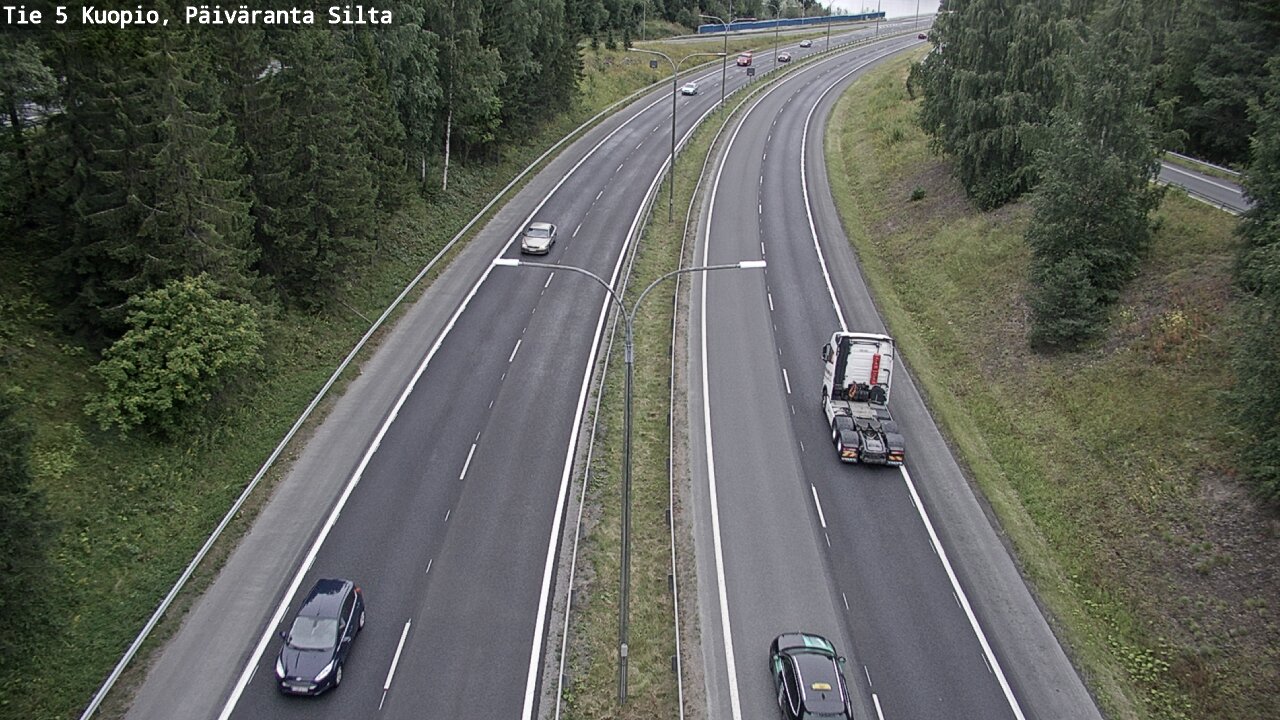 Weather Camera Image Road 5 Kuopio, Päiväranta silta, Kuopio, Pohjois-Savo