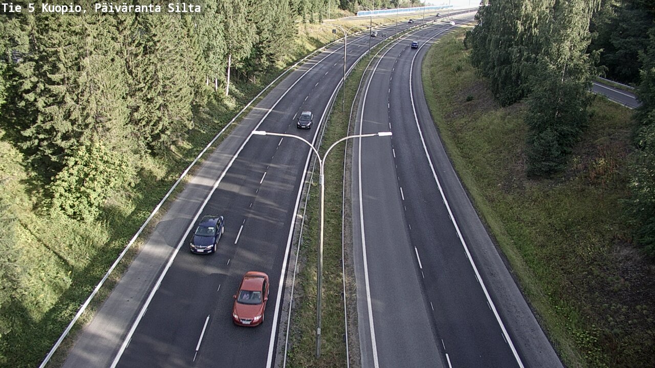 Weather Camera Image Road 5 Kuopio, Päiväranta silta, Kuopio, Pohjois-Savo