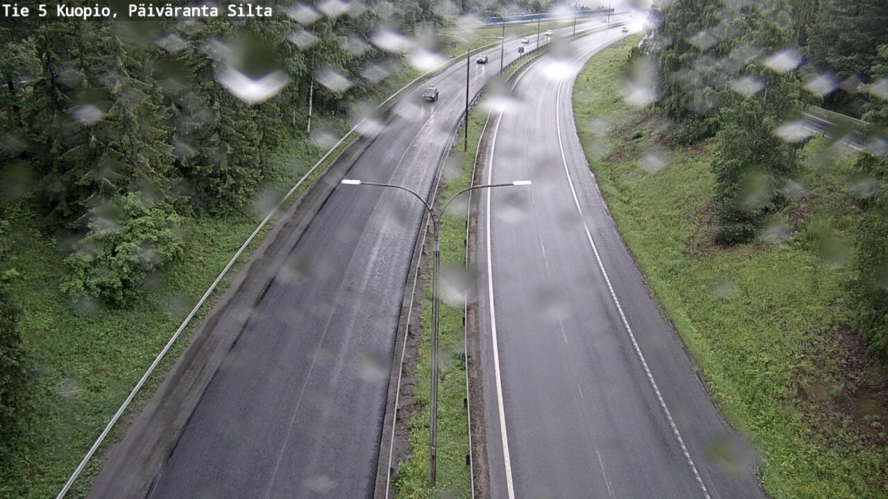 Weather Camera Image Väg 5 Kuopio, Päiväranta silta, Kuopio, Pohjois-Savo