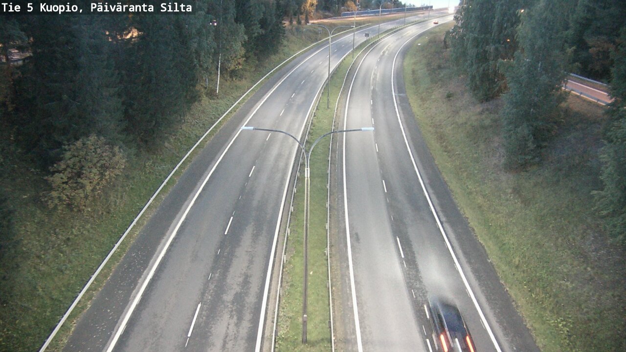 Weather Camera Image Road 5 Kuopio, Päiväranta silta, Kuopio, Pohjois-Savo