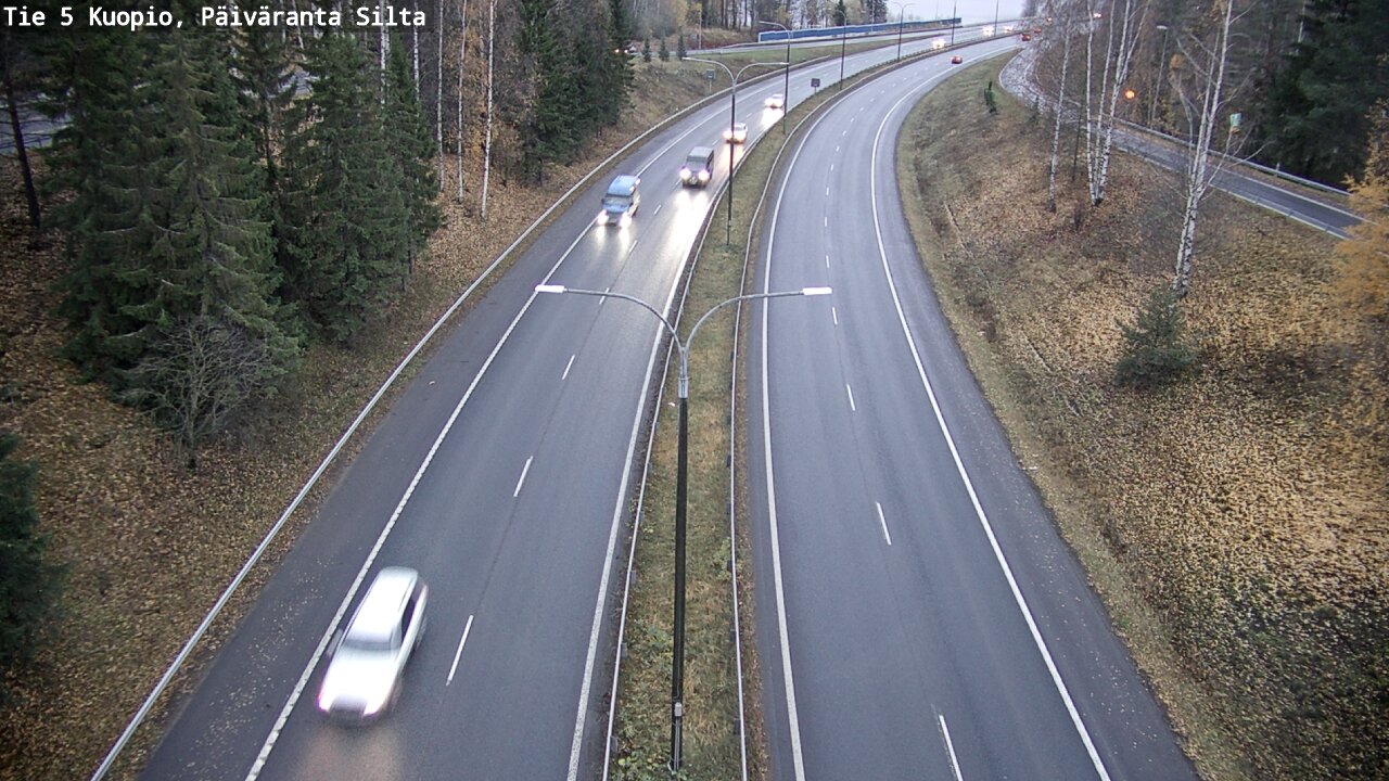 Weather Camera Image Väg 5 Kuopio, Päiväranta silta, Kuopio, Pohjois-Savo