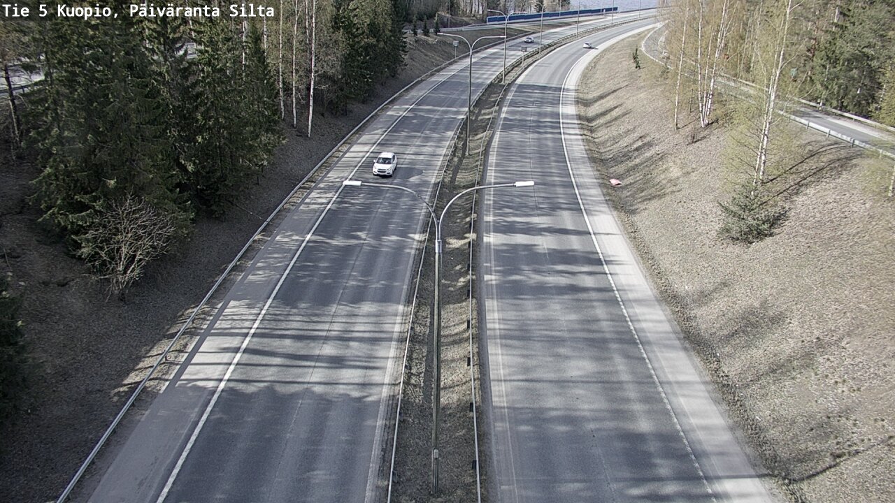 Weather Camera Image Road 5 Kuopio, Päiväranta silta, Kuopio, Pohjois-Savo