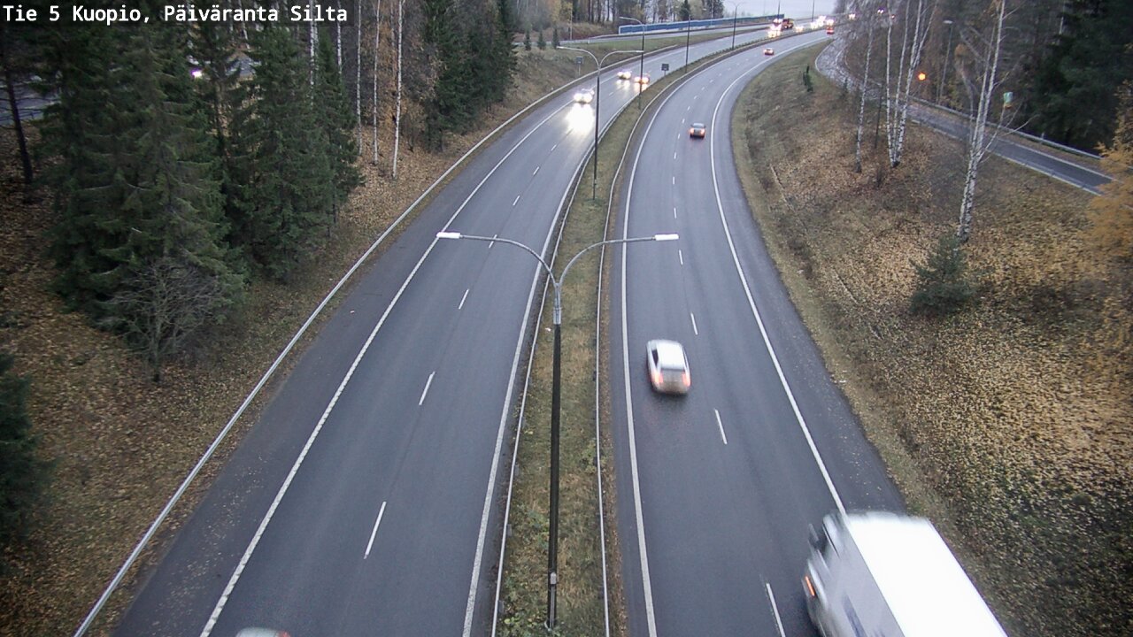 Weather Camera Image Väg 5 Kuopio, Päiväranta silta, Kuopio, Pohjois-Savo