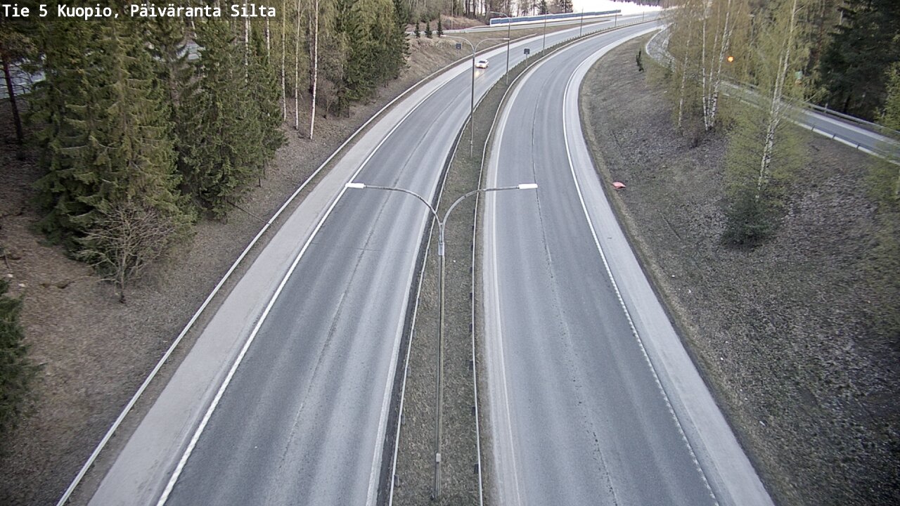 Weather Camera Image Road 5 Kuopio, Päiväranta silta, Kuopio, Pohjois-Savo