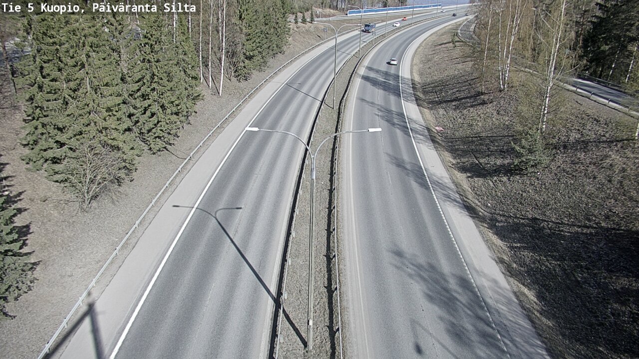 Weather Camera Image Road 5 Kuopio, Päiväranta silta, Kuopio, Pohjois-Savo