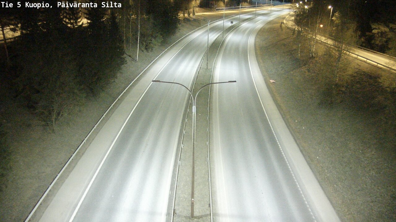 Weather Camera Image Road 5 Kuopio, Päiväranta silta, Kuopio, Pohjois-Savo