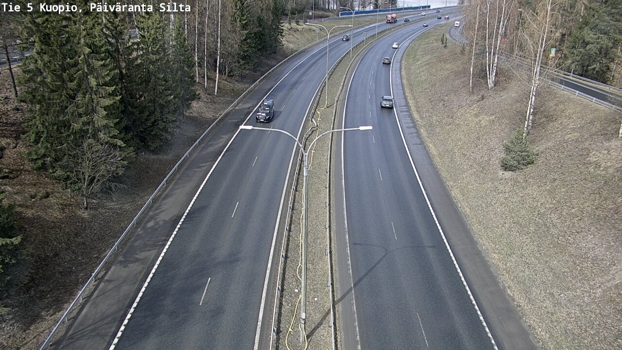 Weather Camera Image Väg 5 Kuopio, Päiväranta silta, Kuopio, Pohjois-Savo
