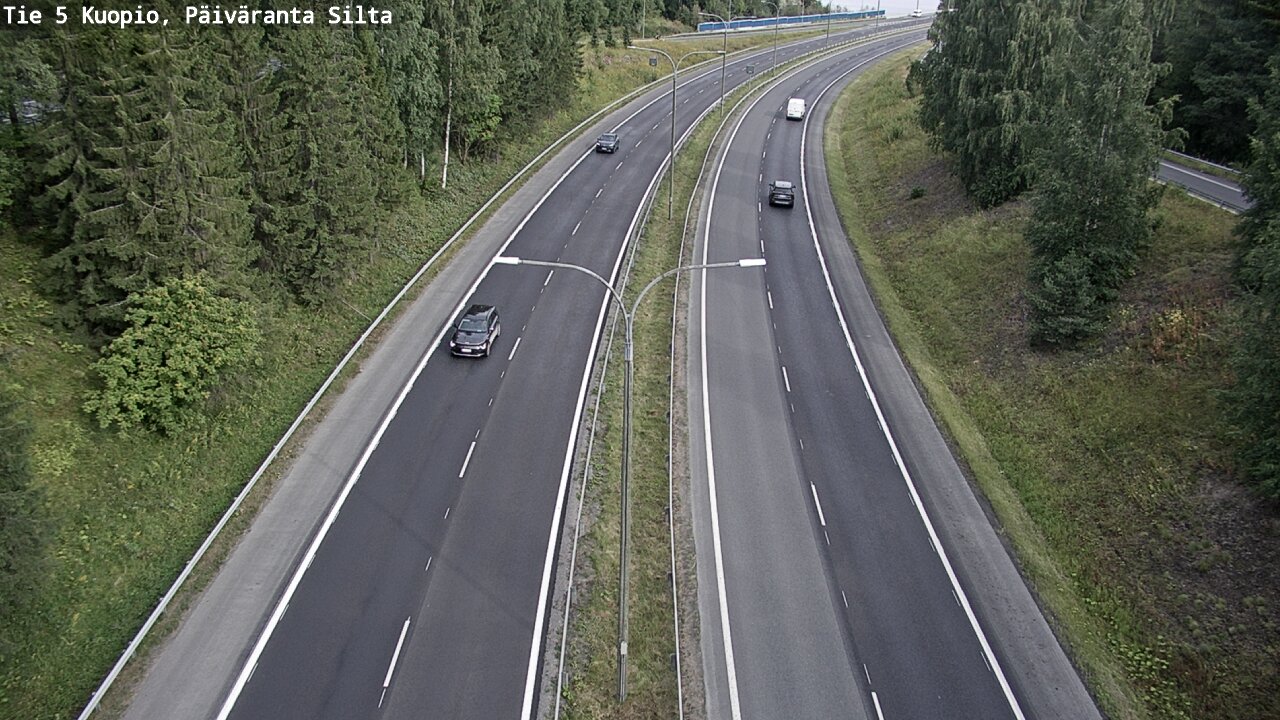 Weather Camera Image Road 5 Kuopio, Päiväranta silta, Kuopio, Pohjois-Savo