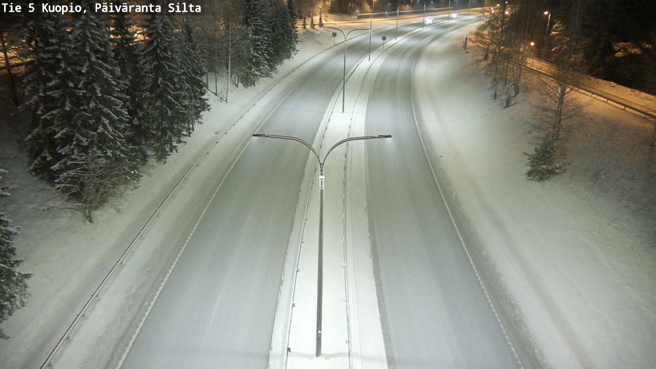 Weather Camera Image Väg 5 Kuopio, Päiväranta silta, Kuopio, Pohjois-Savo
