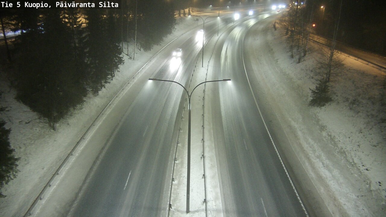Weather Camera Image Road 5 Kuopio, Päiväranta silta, Kuopio, Pohjois-Savo