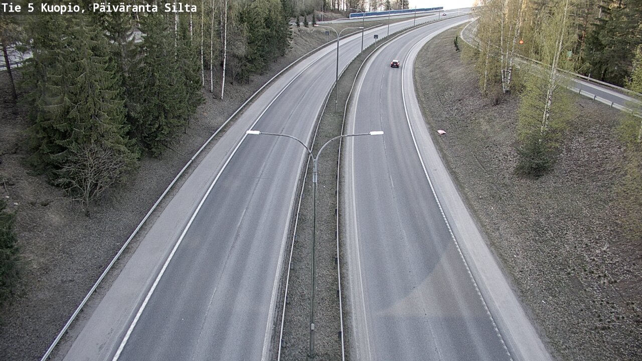 Weather Camera Image Road 5 Kuopio, Päiväranta silta, Kuopio, Pohjois-Savo