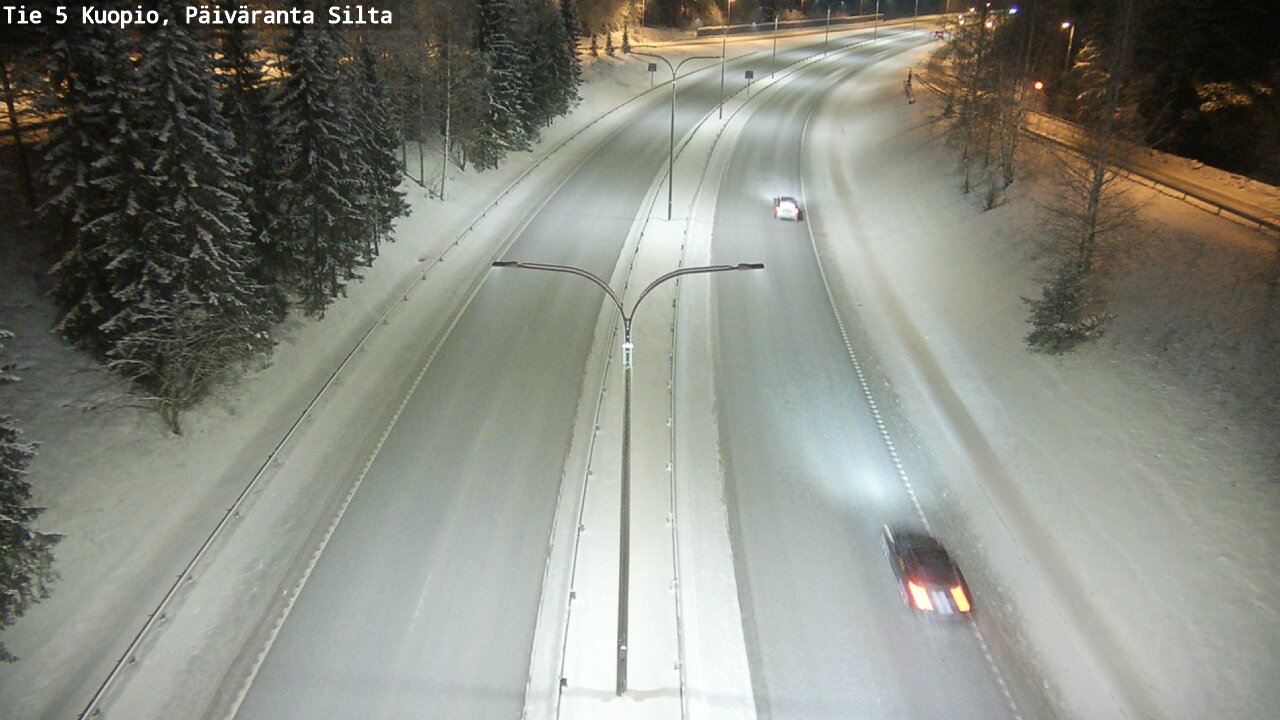 Weather Camera Image Väg 5 Kuopio, Päiväranta silta, Kuopio, Pohjois-Savo