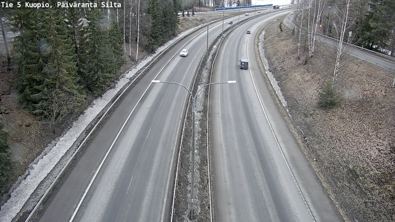 Kelikamerat Kuva Tie 5 Kuopio, Päiväranta silta, Kuopio, Pohjois-Savo