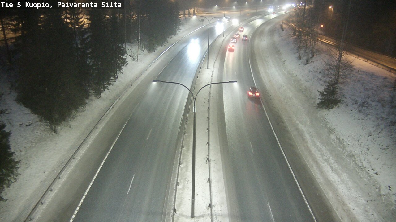 Weather Camera Image Road 5 Kuopio, Päiväranta silta, Kuopio, Pohjois-Savo